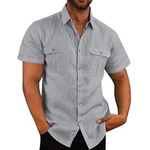 Cárdigan de punto casual para hombre 2026, color liso, cuello vuelto, teñido con hilo, antipilling, con botones, venta al por mayor - Product Image 2