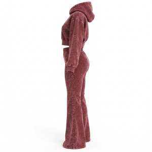 Conjunto de Sudadera con Estampado Gráfico Premium y Pantalones Deportivos Acampanados, Ropa Deportiva Personalizada de Moda Urbana para Hombre y Mujer - Product Image 3