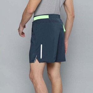 Shorts de sport pour homme bleu marine à séchage rapide avec poches, taille élastique, longueur mi-cuisse, tenue décontractée - Product Image 2
