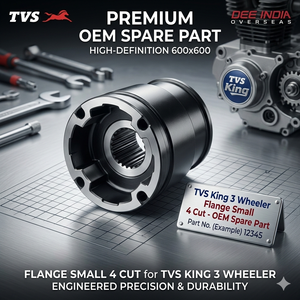 TVS King 3 Wheeler, Brida Pequeña de 4 Cortes |   Pieza de Repuesto de Brida de Transmisión OEM |   Repuesto de Alta Resistencia - Product Image 2