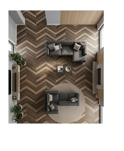 Azulejos de Porcelana con Efecto Madera 600x1200 Brillantes Antideslizantes para Interiores, Sala de Estar, Baño, Diseño Moderno Minimalista, Madera Sólida - Product Image 5