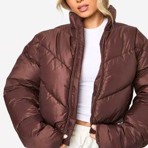 Chaqueta Acolchada de Invierno para Mujer con Capucha, Abrigo Acolchado de Burbujas, Manga Larga, Cierre de Cremallera, Ropa Exterior Casual Cálida y a la Moda 2026 - Product Image 3