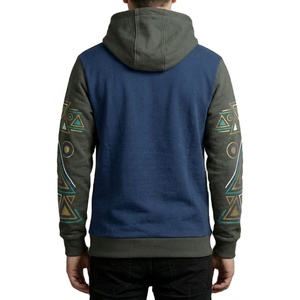 เสื้อฮู้ดดี้ผู้ชายแบบสั่งทำพิเศษ ผ้าคอตตอน 460gsm ล้างสีแบบแอซิด สีดำ สไตล์เอสเซนเชียล สตรีทแวร์ พิมพ์ลาย ซิปครึ่งตัว ทรงหลวม - Product Image 3