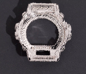 Reloj Dvars Diamond GA30 para Hombre, Diseño Personalizado, Bisel Plateado, Acabado Brillante, Diseño Moderno, Reloj de Lujo con Diamantes Cultivados en Laboratorio, Fecha Automática - Product Image 5