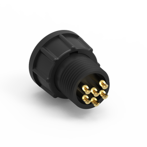 Conector de Latón Moldeado de 6 Pines, Tamaño B, con Cable, Impermeable IP67, 5A 250V - Product Image 2