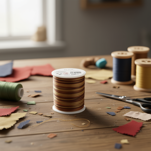 Corda in poliestere tinta in sezione marrone Ilan Rattail 1,5 mm 50 m - Product Image 3