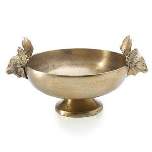 Cuenco de Pedestal Antiguo de Aluminio con Asas, Resistente al Calor, de Lujo, para Servir Alimentos y Ensaladas, para Fiestas y Uso en Hoteles - Product Image 1