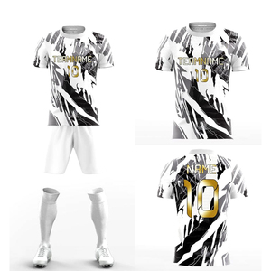 Venta Directa de Fábrica, Uniformes de Fútbol Personalizados de Primera Calidad, Último Estilo, Conjuntos de Fútbol con Nombre y Logotipo, 100% Poliéster Transpirable, Pantalones Cortos - Product Image 1