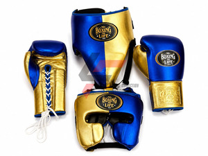 Nouvel ensemble de boxe Noo Life sur mesure, le plus vendu, en cuir de vachette véritable, kit d'entraînement et de sparring MMA Pro - Product Image 2