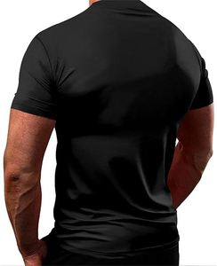 Camiseta Deportiva Ligera para Hombre, de Poliéster, Corte Ajustado, Antiarrugas, Secado Rápido, Transpirable, Elástica, para Gimnasio - Product Image 2