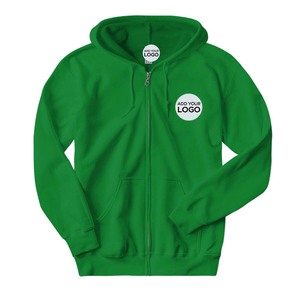 550 GSM เสื้อสวมหัวเสื้อมีฮู้ดผู้ชาย Zip Up Hoodies เสื้อสวมหัวแขนยาวกราฟิกเสื้อสวมหัวกรดล้าง Hoodies - Product Image 1