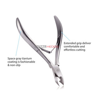 Cortacutículas de Plata, Herramienta de Acero Inoxidable para Recortar Cutículas, Tijeras para Cutículas con Hoja Puntiaguda, para Manicura y Pedicura - Product Image 6
