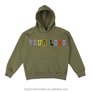 Sudadera con Capucha Extra Grande para Hombre, Algodón French Terry, Logotipo Bordado, Bolsillo Delantero, Estilo Casual Otoñal - Product Image 2