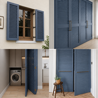 Volets en bois durables de qualité supérieure pour les intérieurs de garde-robe et d'architecture volets en bois massif de qualité supérieure volets design de taille personnalisée
