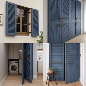 Volets en bois durables de qualité supérieure pour les intérieurs de garde-robe et d'architecture volets en bois massif de qualité supérieure volets design de taille personnalisée - Product Image 2