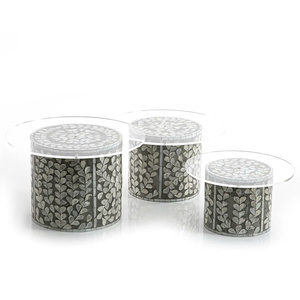 High Quality Wholesale Mother of Pearl Wipe Stand with Acrylic <b>Cover</b> <b>Cake</b> Stand from Vietnam - Product Image 4