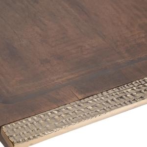 Plateau de rangement de luxe en bois massif avec élégantes poignées en métal, finition lisse, bord surélevé, parfait pour la décoration de table à manger ou de table basse - Product Image 5