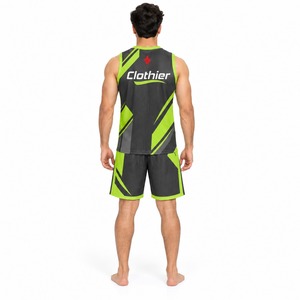 Ensemble de shorts en jersey respirant pour les clubs de basketball, les écoles, les académies, les entraînements, les matchs, uniforme d'équipe de basketball personnalisé - Product Image 2