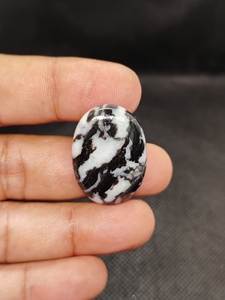 Wholesale Zebra Jasper Loose Gemstones Cabochons Hand Polished Flat Backs for Jewelry Making - Product Image 5