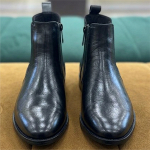 Bottes en dentelle en cuir véritable, couleur personnalisée, pour hommes, montantes, à bout fermé, logo personnalisé, toutes tailles, style classique, faites à la main, automne - Product Image 1