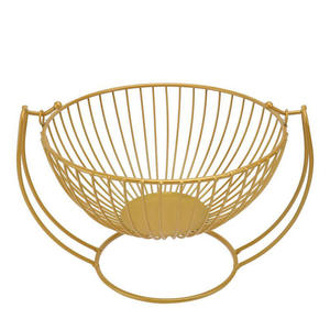 Wholesale Eco-Friendly Portable Iron French <b>Bread</b> <b>Basket</b> with Handle Multifunction Modern Design Powder Coating - Product Image 6