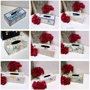 Caja de Pañuelos de Nácar de Fábrica OEM, Elegante Caja de Pañuelos de Estilo de Mesa, Pequeña, de Nácar, Vietnam - Product Image 2