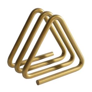 Elegant Gold Metal Napkin Holder Set of 3 Triangular Shape Tabletop Organizer for Dining <b>Table</b> At Best Price - Product Image 1
