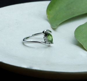 Natural Green Tourmaline <b>Ring</b> Handmade Gemstone Jewelry For Women October Birthstone Everyday <b>Statement</b> <b>Ring</b> - Product Image 2