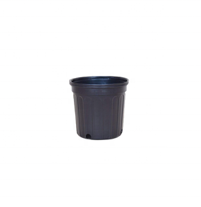 Plastic Pot 1.5GL Black Round Outdoor Tree Flower Pot Plastic Nursery Pots For Plants