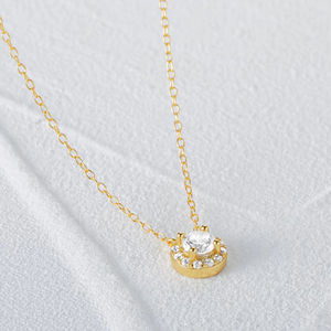 Collier Pendentif Améthyste Or Rose, Taille Marquise, Sertissage Ouvert, Plaqué Rhodium, Chaîne Classique Unisexe, Idéal pour Fiançailles - Product Image 4
