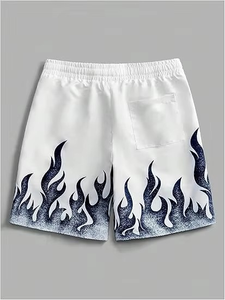 Shorts cargo décontractés respirants en viscose 100% avec logo personnalisé OEM, taille haute élastique pour hommes et femmes - Product Image 3