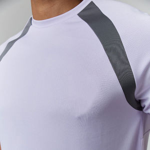 2025 chándal deportivo informal con estampado personalizado para hombre, pantalones cortos para correr de gimnasio de secado rápido de alta calidad, conjunto de bloques de Color de otoño, prendas de vestir exteriores - Product Image 6