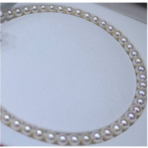 สร้อยคอมุกน้ำจืดสำหรับผู้หญิง ขนาด 8-9 มม. จี้มุกธรรมชาติ ดีไซน์เรียบง่าย พร้อมสายคล้องคอ - Product Image 5
