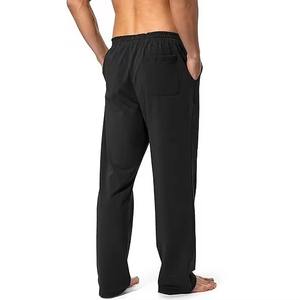 Pantalon de jogging pour homme, style européen et américain, couleur unie, en coton et élasthanne, avec cordon de serrage et poches latérales, essentiels - Product Image 4
