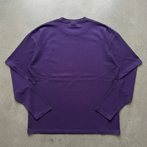 T-shirt personnalisé streetwear pour femme, manches longues, imprimé, en coton épais de qualité supérieure, coupe oversize à épaules tombantes, style boxy, pour dames - Product Image 2