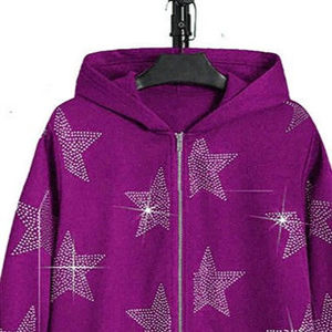 Sudadera con Capucha Unisex de Edición Limitada, Elegante, con Pedrería, 100% Algodón, Transpirable, Colores Personalizados, Estilo Urbano Informal - Product Image 3