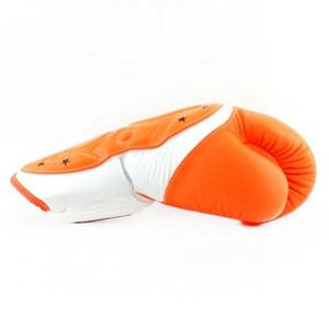Gants de boxe jumeaux très demandés, personnalisés, 100% cuir véritable, fermeture auto-agrippante antidérapante, pour Muay Thai, Sanda et arts martiaux - Product Image 3