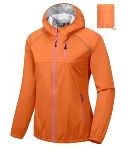 Women's <b>Hooded</b> <b>Soft</b> <b>Shell</b> <b>Jacket</b> Water Resistant Zip Fly Polyester Outdoor Wear Regular Fit Solid Color - Product Image 6