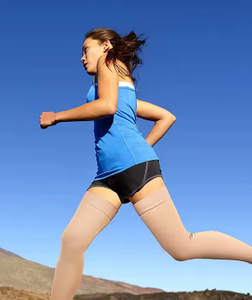 Bas de contention à compression graduée, antidérapants, en mélange de spandex, soutien des jambes 20-30 mmHg, respirants, à enfiler, unisexe, anti-gonflement, toutes saisons - Product Image 6