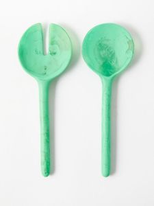 Juego de Servidores de Ensalada de Resina Fabricado en India con Cuchara y Tenedor para Mezclar y Servir Ensaladas, para Suministro al por Mayor - Product Image 5