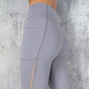 Leggings de sport pour femme à taille haute avec poches, effet ventre plat, extensibles dans les 4 sens, sans coutures, pour le yoga et l'entraînement, prix de gros - Product Image 3