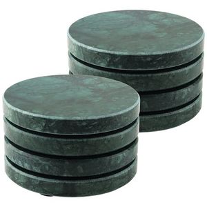 Juego de 4 Posavasos Redondos de Mármol Clásico Premium, Ecológicos, para Protección de Mesas de Cafetería y Diseño Interior de Cafés de Lujo - Product Image 4