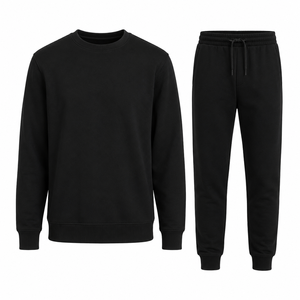 High Quality Custom Slim Fit Cotton Jogging <b>Suit</b> Tracksuit Set <b>Men</b> <b>Sweat</b> <b>Suits</b> Mid Weight Unique Look Crew Neck <b>Men's</b> <b>Sweat</b> <b>Suit</b> - Product Image 6