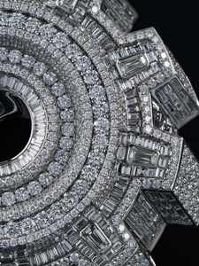 Colgante de Plata de Ley 925 con Moissanita VVS/D, Estilo Hiphop 3D Iced Out, Alta Demanda, Mejor Precio en India - Product Image 5