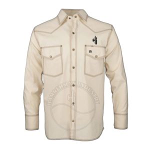Long Sleeve Work <b>Shirt</b> Wholesale Mechanical <b>Welding</b> Protective Bottom Safety Crew Neck Tee <b>Welding</b> White Color - Product Image 3