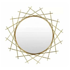 Espejo de pared de Metal entrecruzado de alta calidad, espejo de pared moderno de India, espejo de pared decorativo para dormitorio de tocador de entrada - Product Image 1
