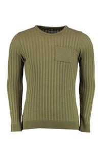 Suéter de Punto para Hombre, Cuello Redondo, Color Sólido, Corte Regular, Manga Larga Raglán, Secado Rápido, Estilo Casual de Invierno, 100% Algodón - Product Image 4