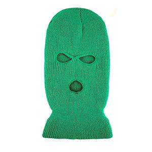 Pasamontañas de punto unisex con 3 orificios, cubrecara transpirable, impermeable, ajustable y cortavientos para deportes al aire libre - Product Image 2