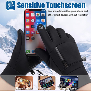 Factory Made Windproof Thermal Winter <b>Gloves</b> <b>Touchscreen</b> Windproof Cold Weather Work For Outdoor Cycling Unisex Winter <b>Gloves</b> - Product Image 3