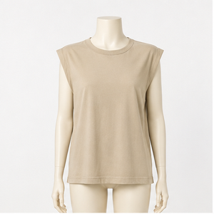 Chemise décontractée à manches courtes en coton uni pour femme - Product Image 2
